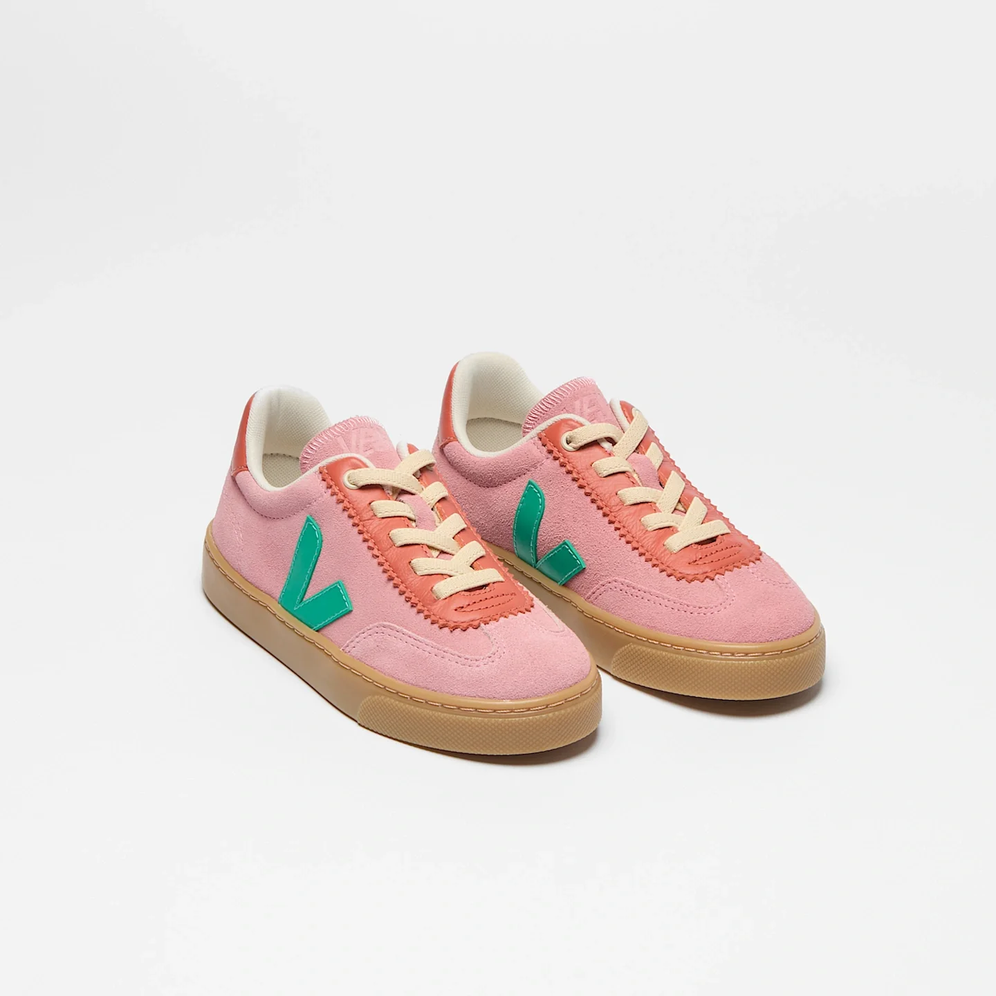 Tenis Veja Kids Volley Elastic Laces Veja X Jelly Mallow Suede Mary - Image 2
