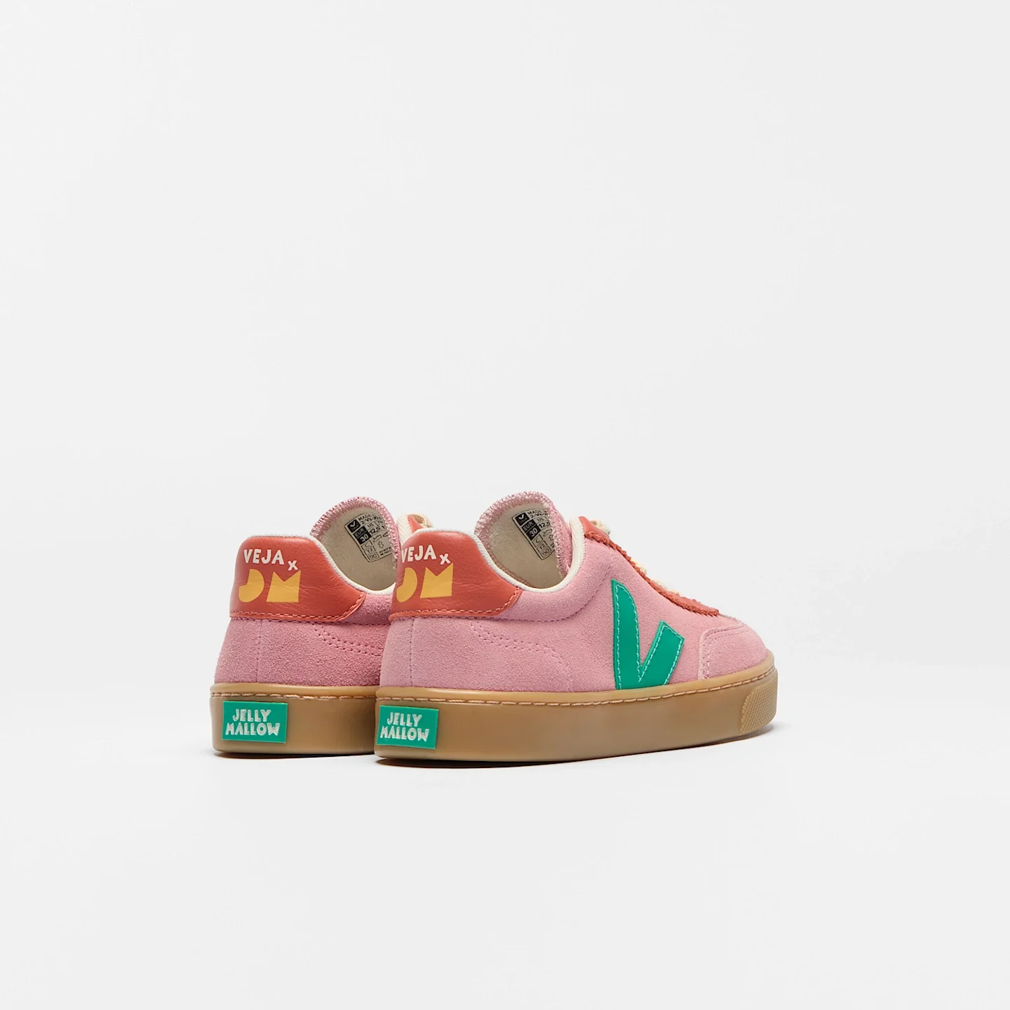 Tenis Veja Kids Volley Elastic Laces Veja X Jelly Mallow Suede Mary - Image 3