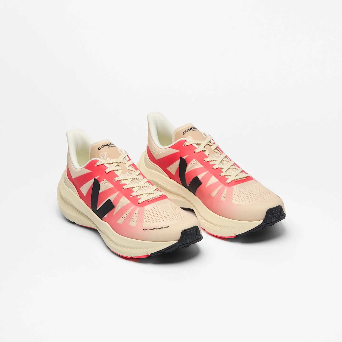 Tenis Veja Mujer Condor 3 Advanced Engineered-Mesh Rose Gradient Calcaire - Image 2