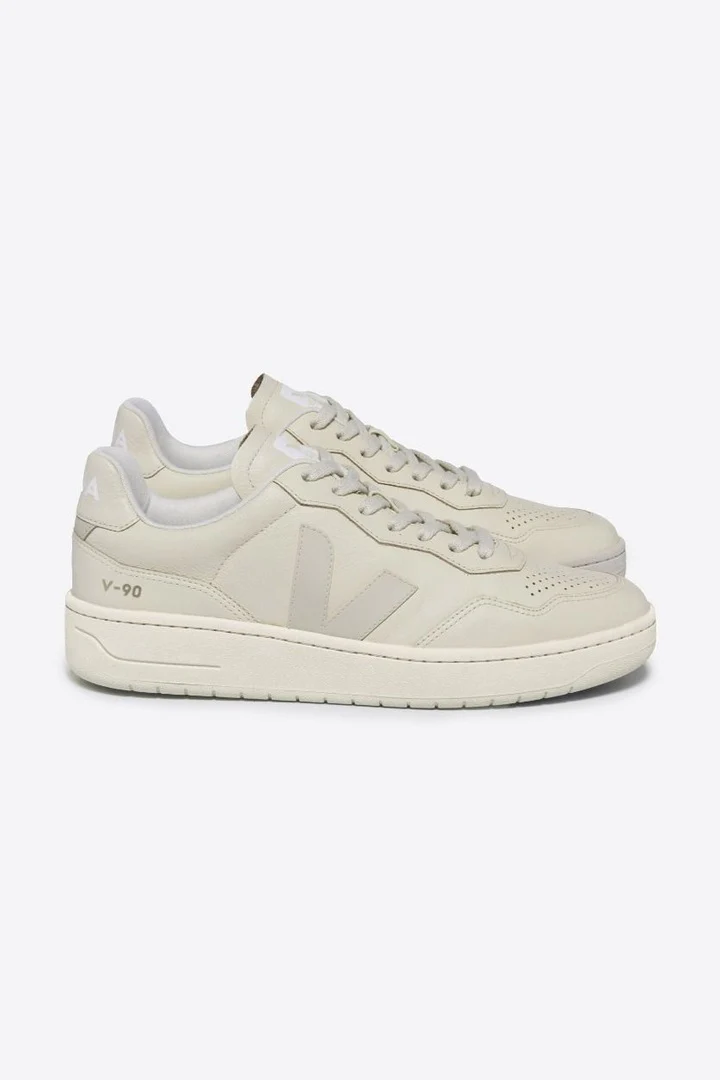Tenis Veja De Hombre V-90 Ot Leather Cashew