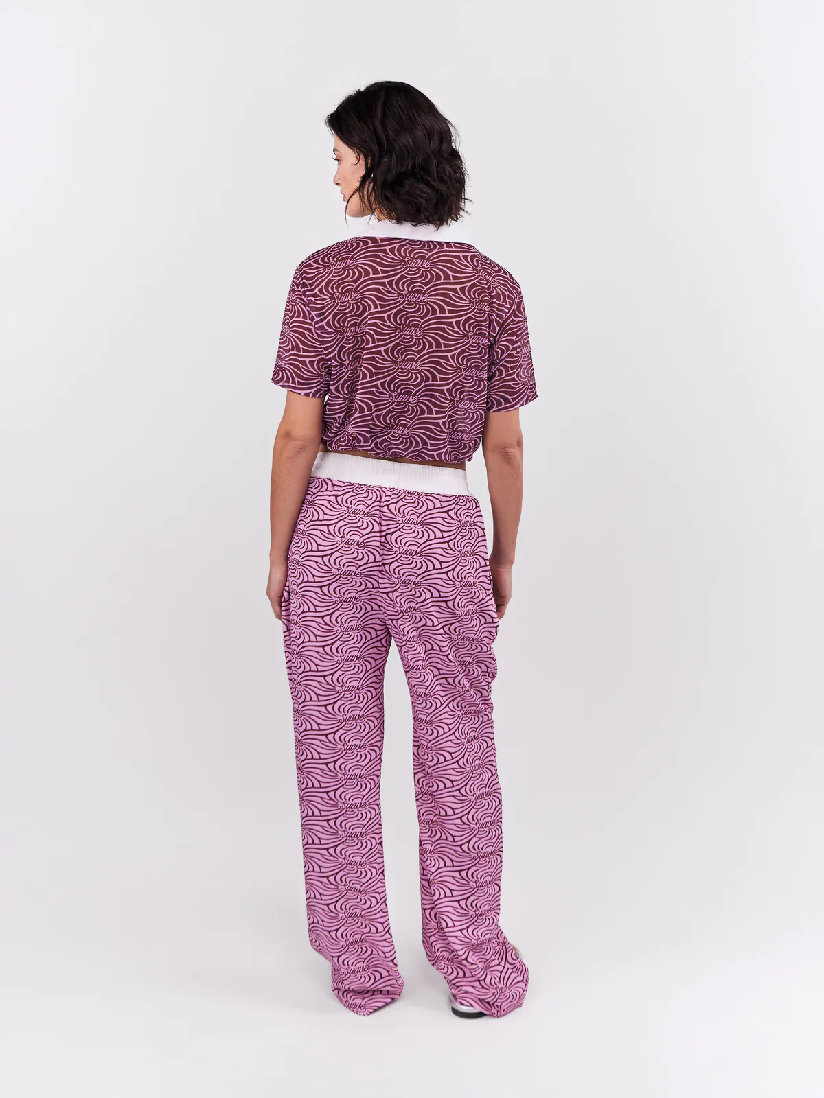 Top Cropped Mesh Suave - Image 3