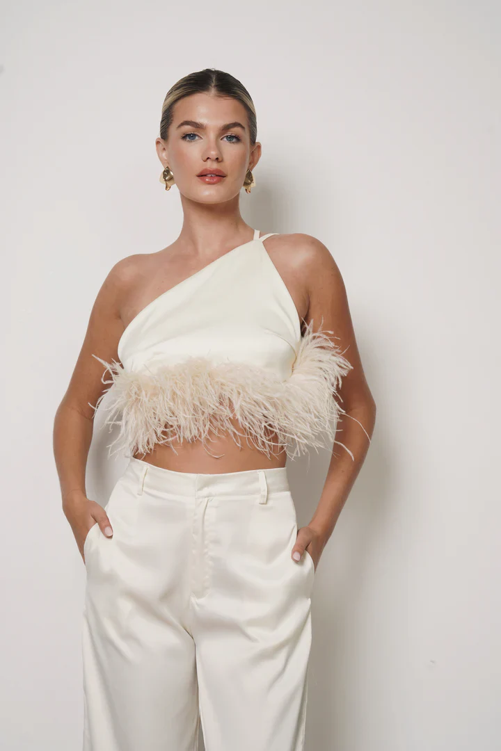 Top Velour Ivory