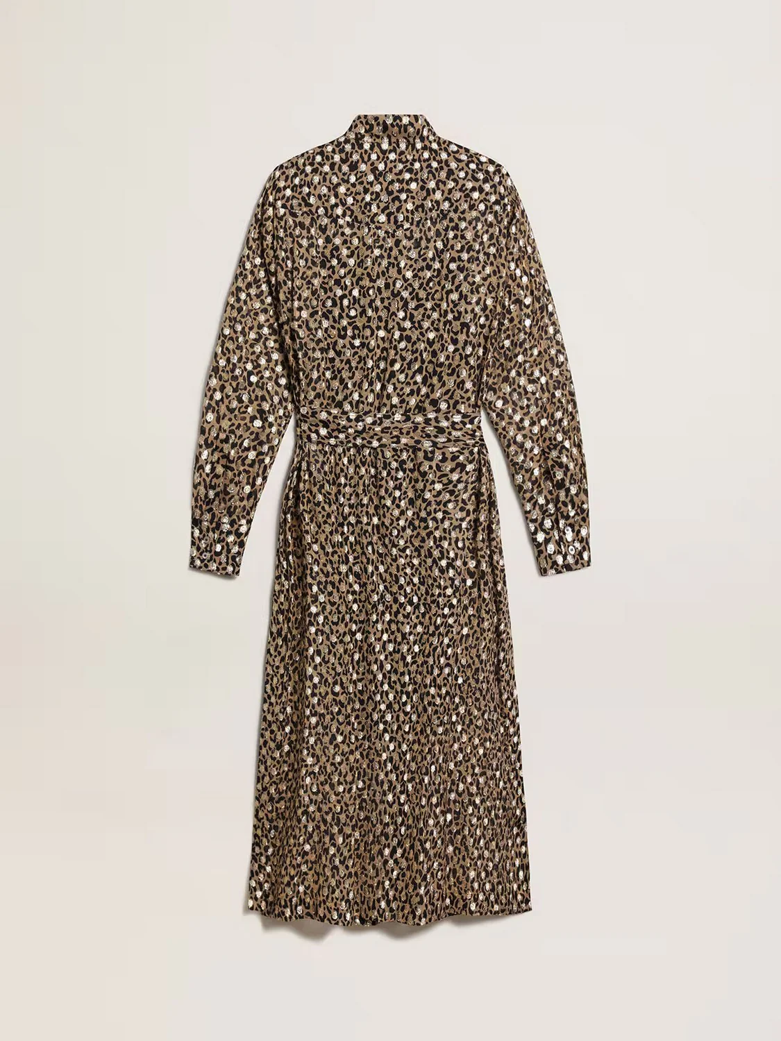 Midi Vestido Golden Goose Mujer Chemisier Leopard Print - Image 3