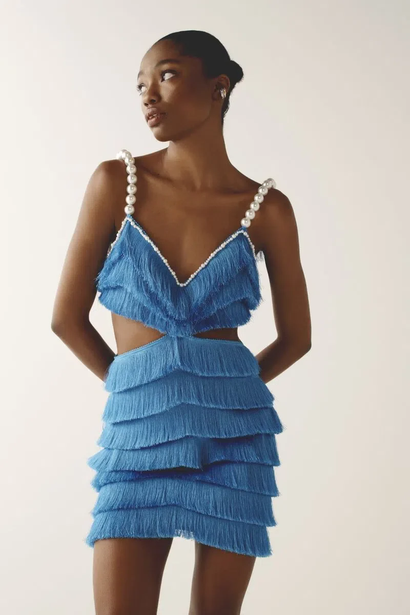 Vestido Corto Luxor Spy Fringe - Image 2