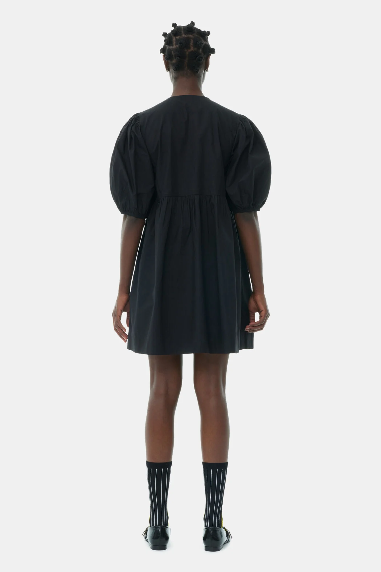 Mini Vestido Cotton Poplin Tie String - Image 6