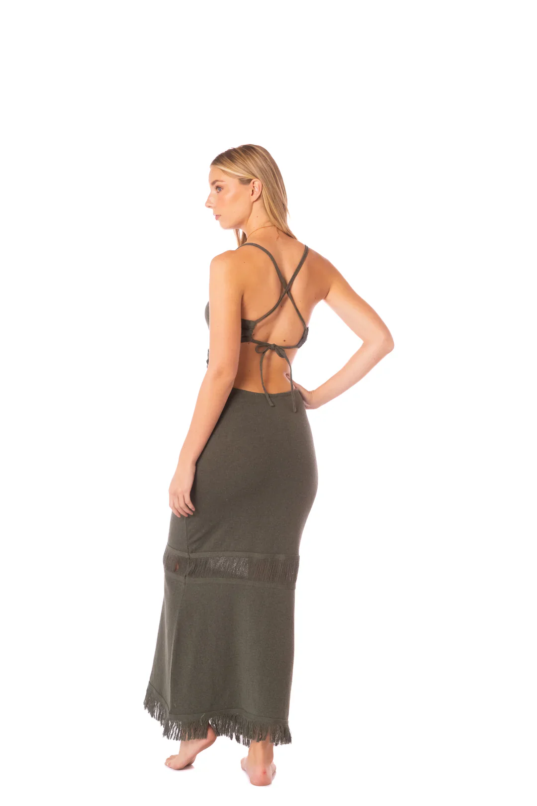 Maxi Vestido Greta Cacti Lines - Image 3