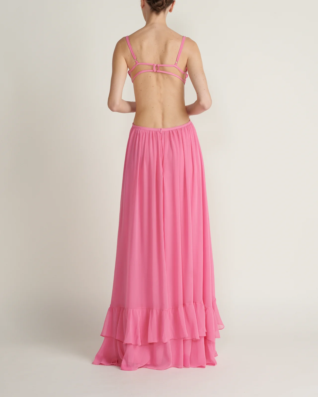 Vestido Maxi Bralette Rosado - Image 3