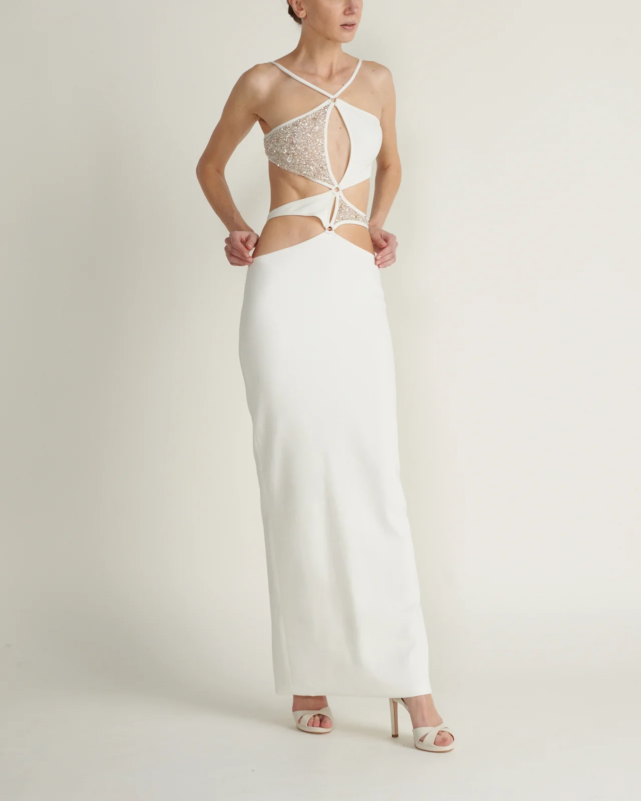 Vestido Maxi Cut Of White - Image 2