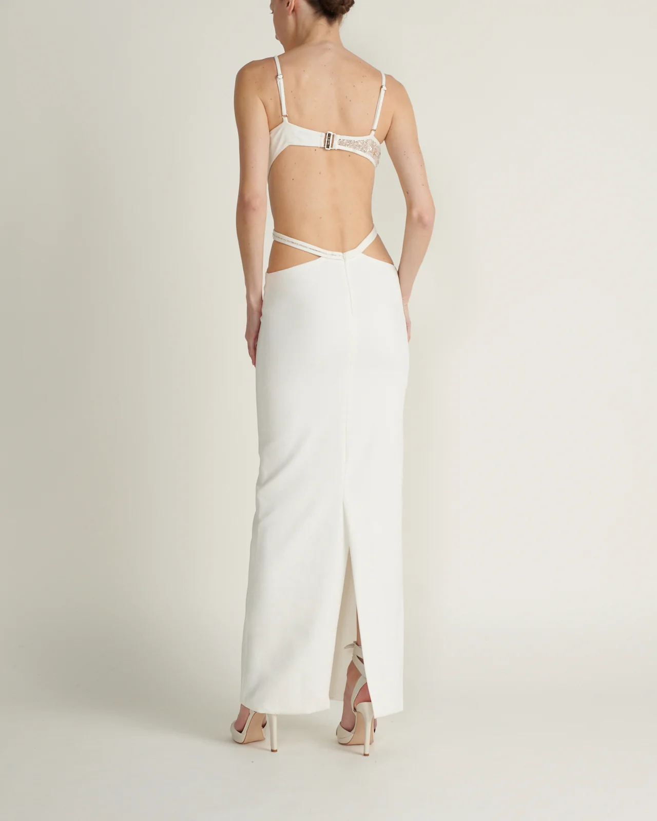 Vestido Maxi Cut Of White - Image 3