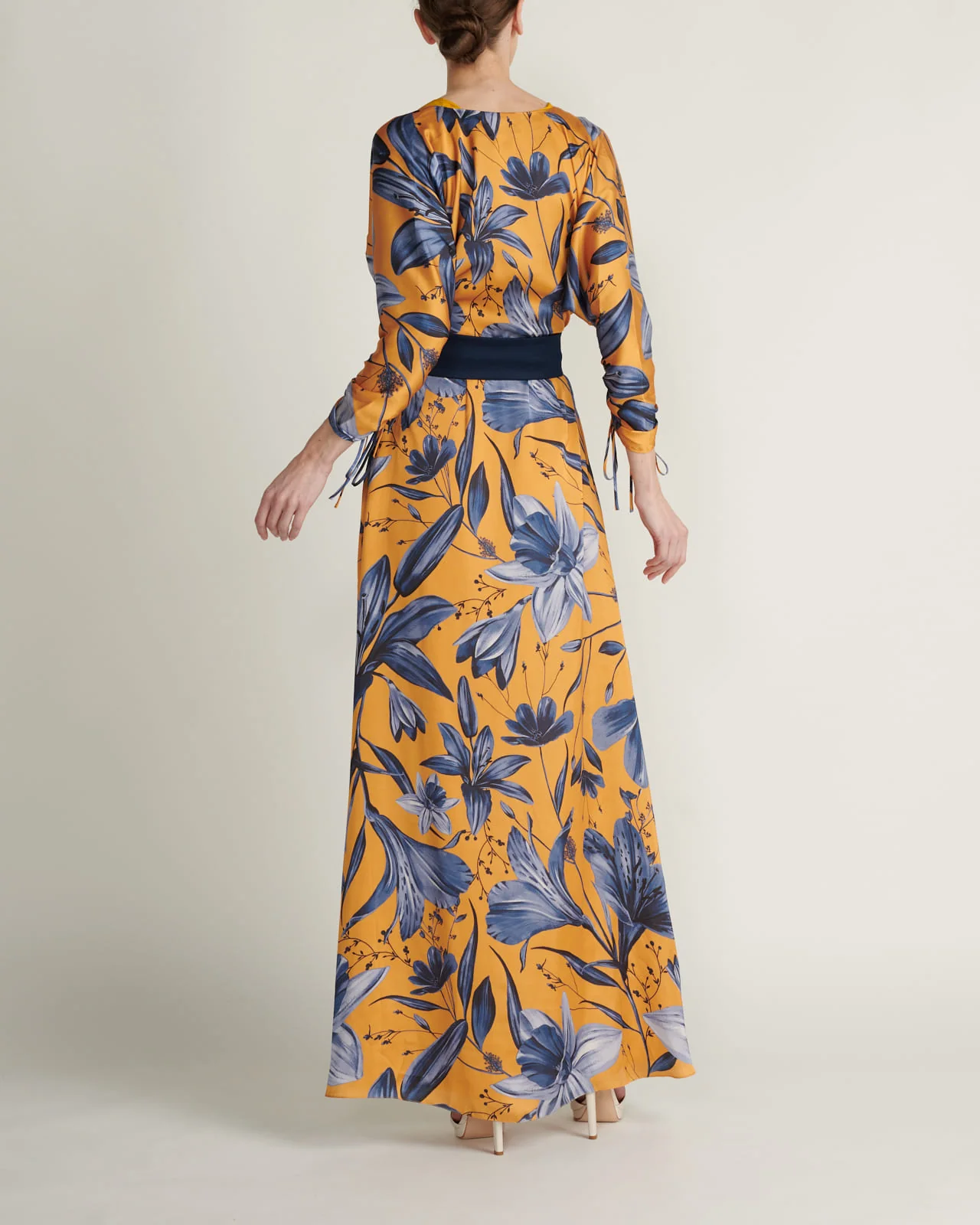 Vestido Maxi Floral Mostaza - Image 2