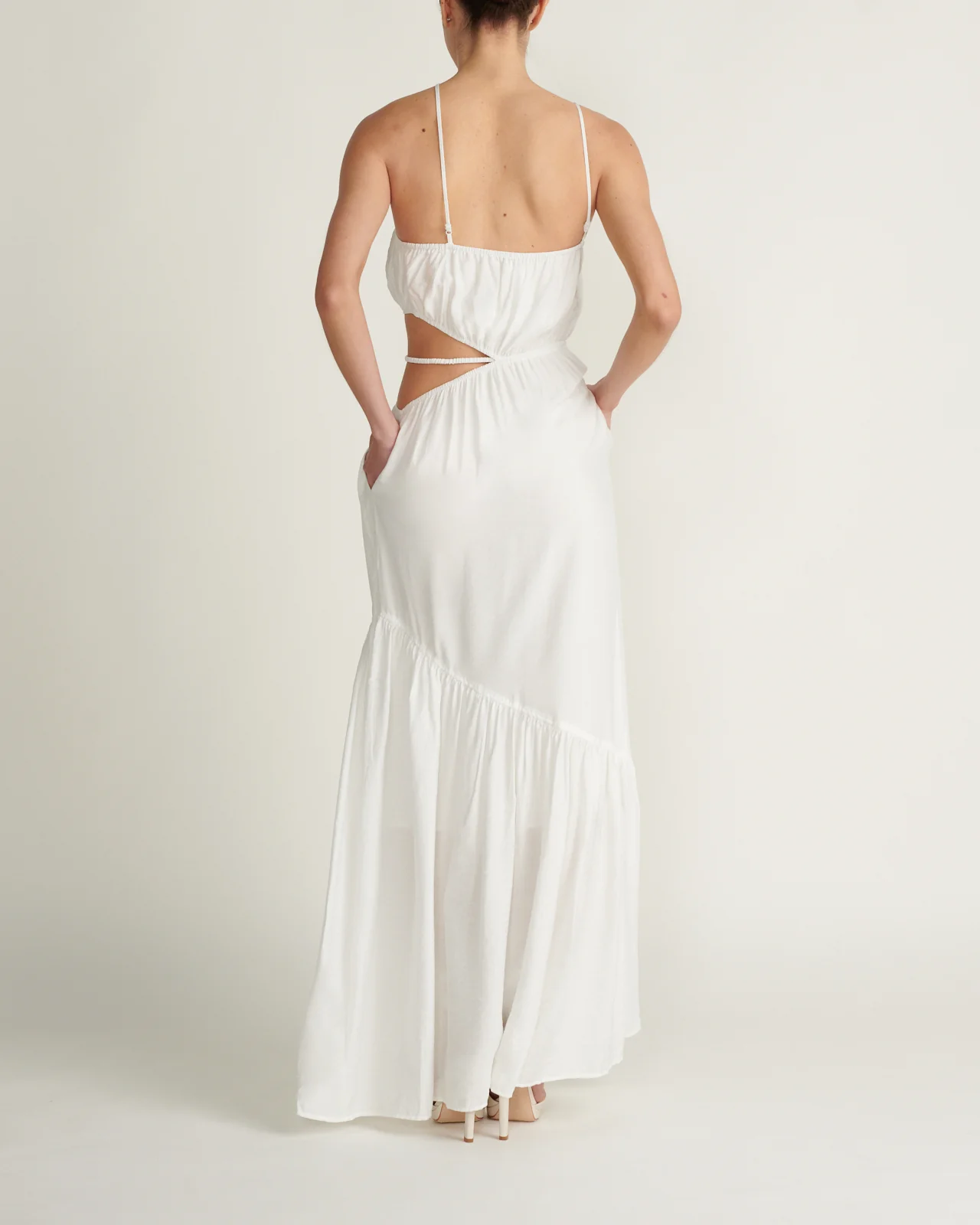 Vestido Maxi Yvonne Strappy One Shoulder - Image 3