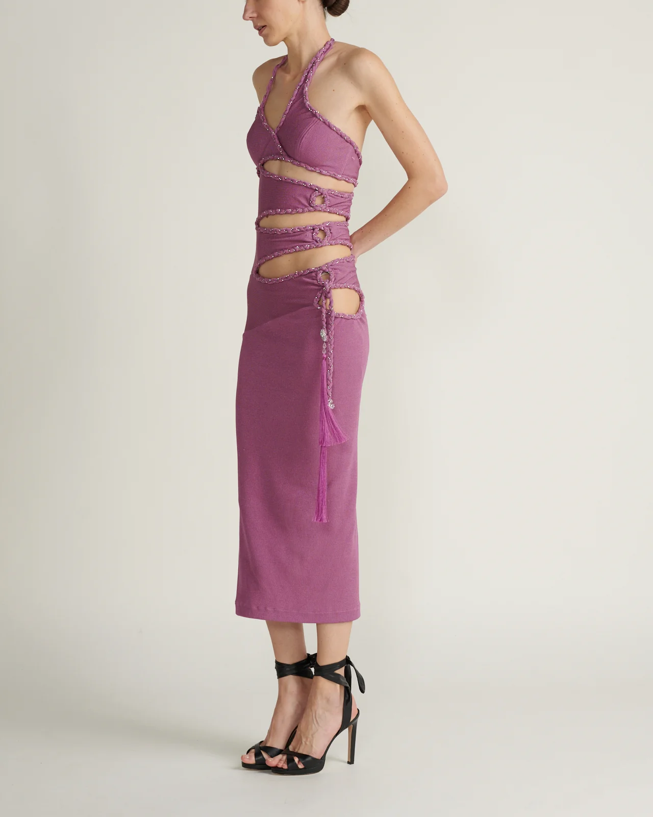 Vestido Midi Cut Out Lila - Image 2