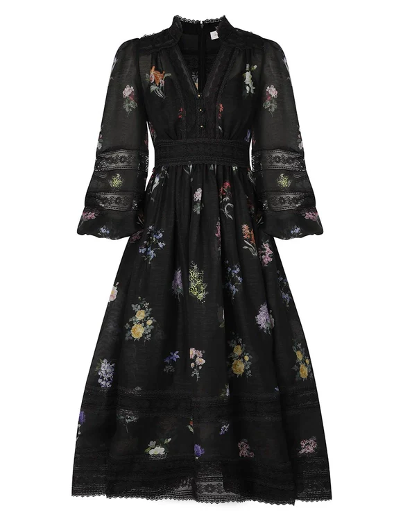Vestido Natura V Neck Lace - Image 6