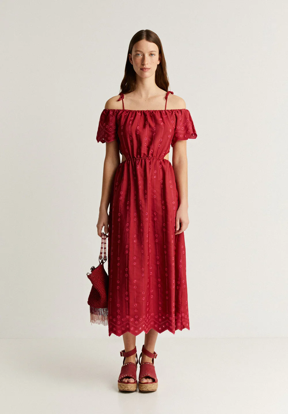 Vestido Satin Offshoulder - Image 2