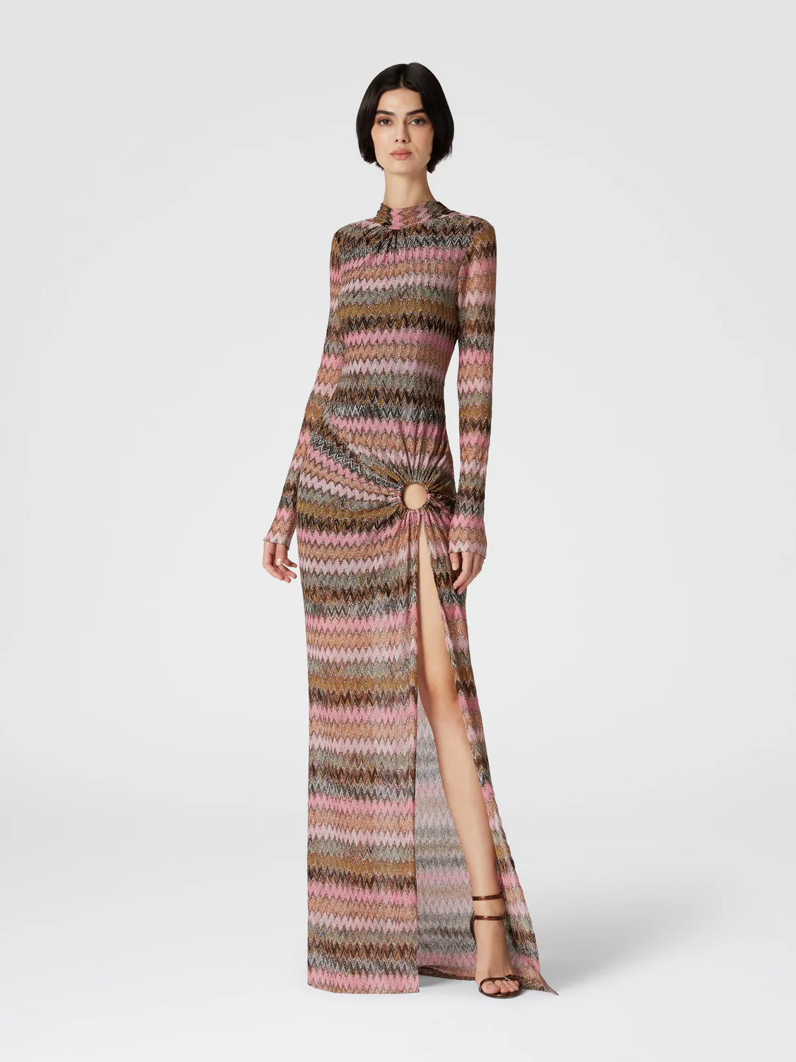Maxi Vestido Spacedyed With Brown Base - Image 2