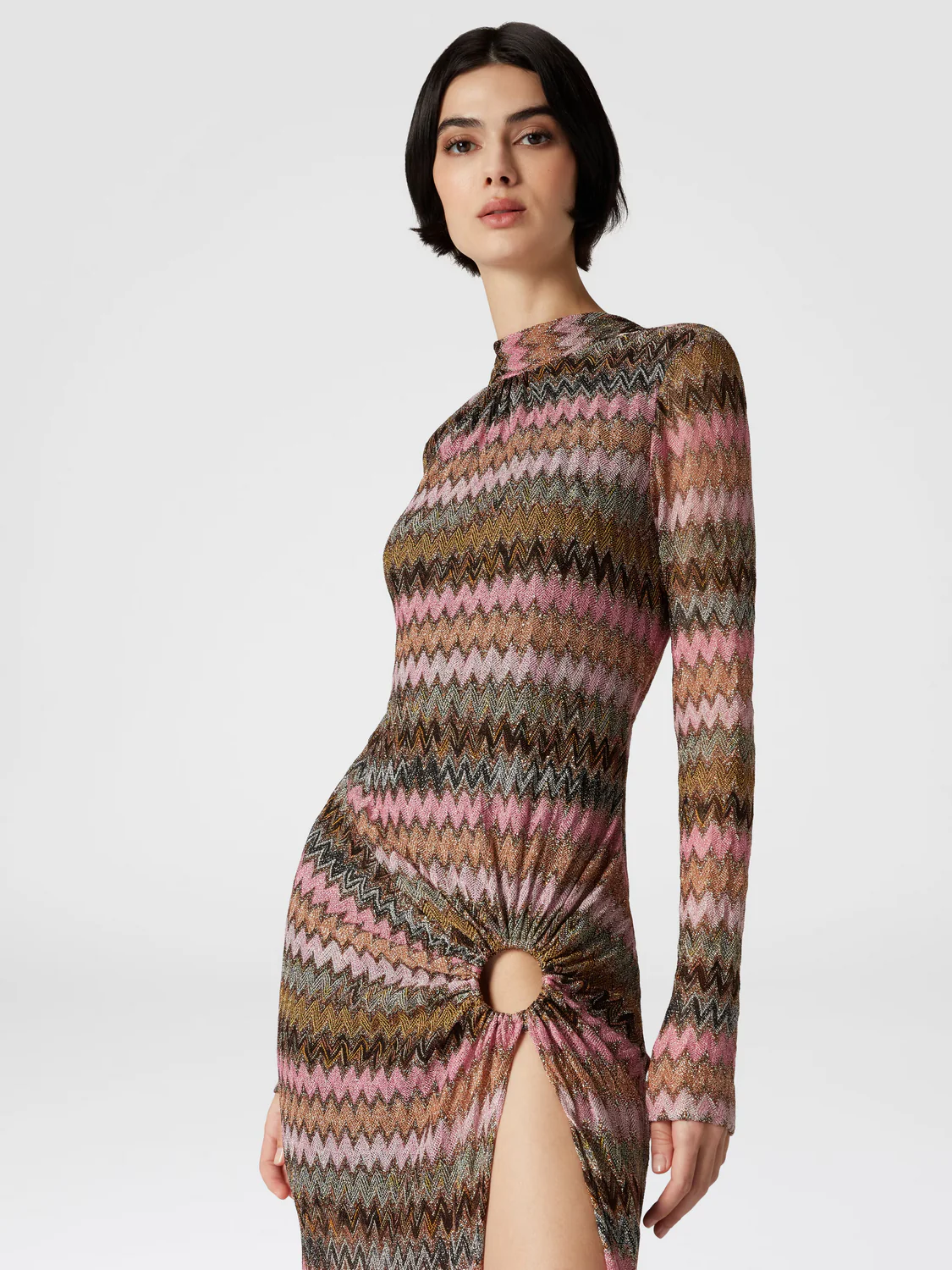 Maxi Vestido Spacedyed With Brown Base - Image 4