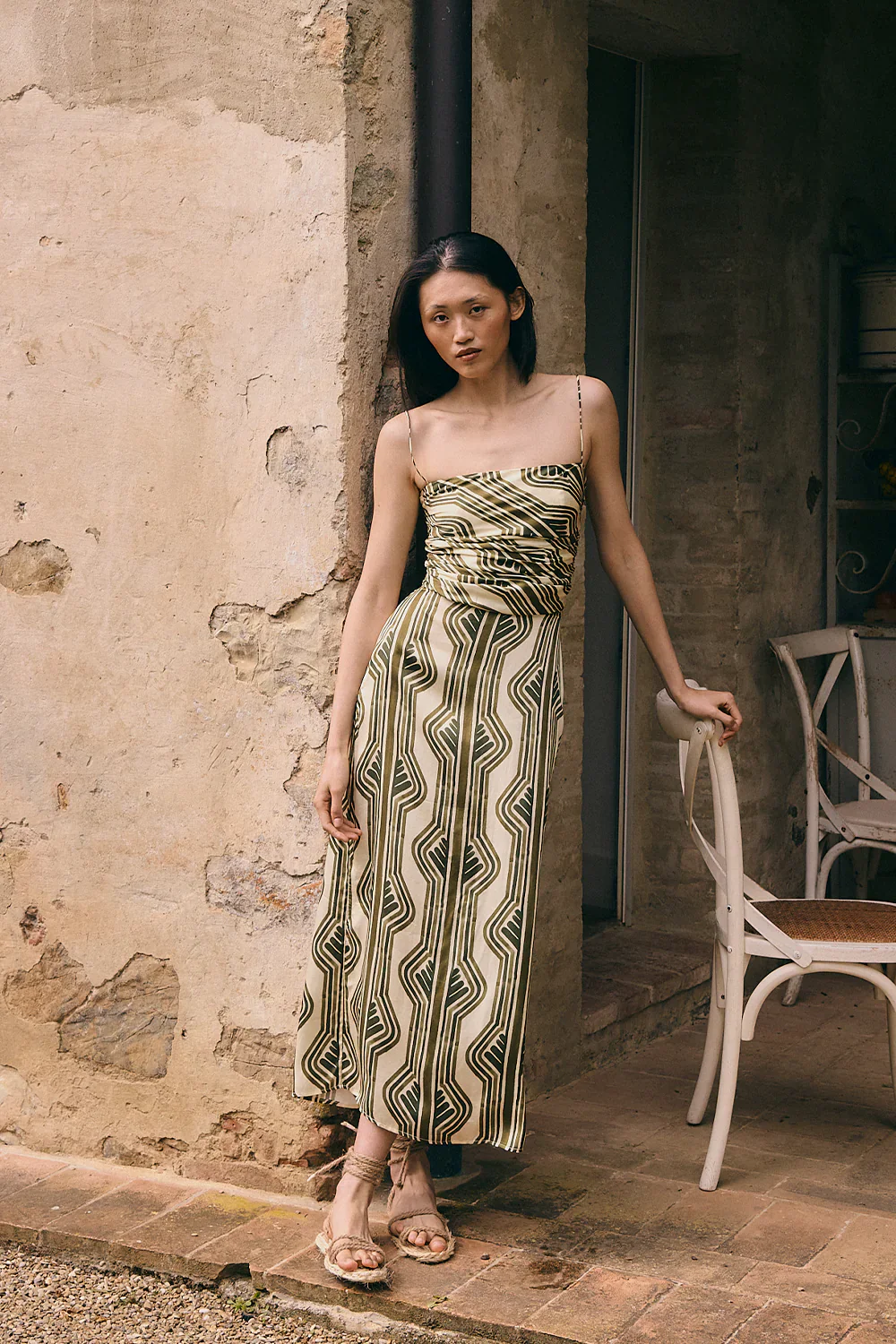 Vestido Zafira Verde Oliva - Image 3